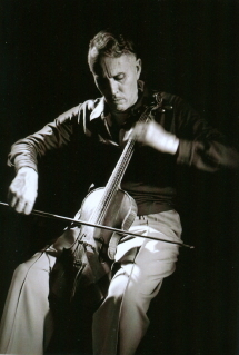 Harry Partch at the adapted viola